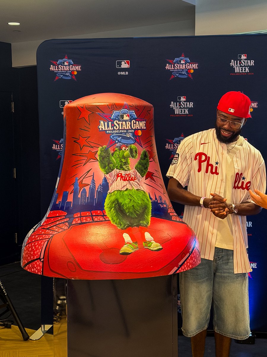 PhilliesNation's tweet photo. The Phillies and MLB unveiled a hand-painted commemorative All-Star bell. https://t.co/z2RcpfdVD2