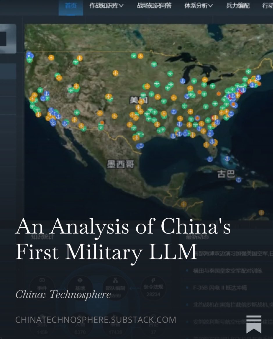 gabrielladb_'s tweet photo. An Analysis of China’s First Military LLM https://t.co/auocji52TC https://t.co/dCWnwz86c7