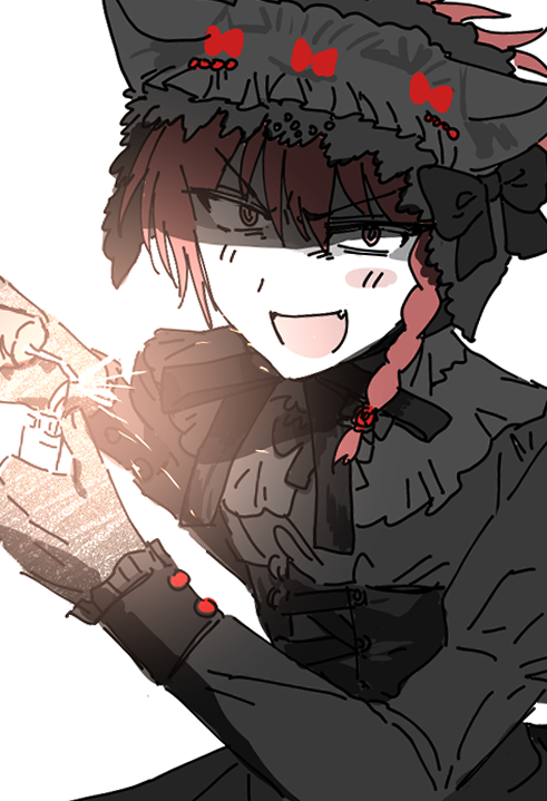 maduzu's tweet photo. ZENO化したら黒ロリなんだろうか？と思って描こうと思ったけど、ちょっと服が今日は上手くいかなかった　また考えます(供養) https://t.co/4Cn2cPiaKB