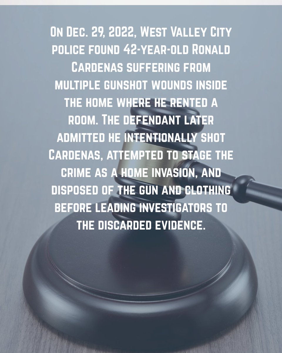 SLCountyDA's tweet photo. ICYMI: DA Gill announced the sentencing of Miguel Zamora-Bonilla to 15 years to life for the 2022 murder of Luis Alberto Cardenas. https://t.co/M63c6tM84L