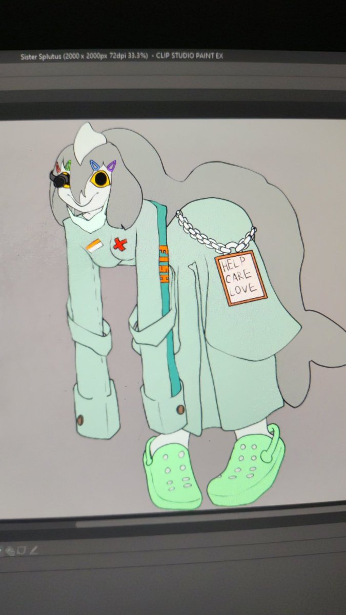 UncSplutus's tweet photo. WIP new OC Nurce Splutus #OCㅤㅤ #digitalartㅤㅤㅤㅤ #artㅤㅤㅤㅤ https://t.co/bm5s3Kh4Wt