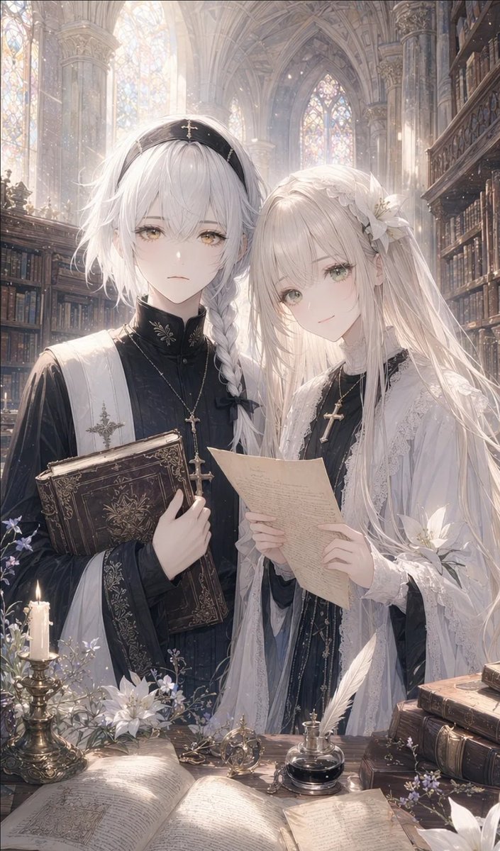 riarialanla's tweet photo. 本日も新キャラ公開しました
記憶を守る少年、シャルル
祈りを守る少女、リズ
失われた名前をめぐる、
静かな修道院ミステリー
『アウレリア修道院年代記』

シャルル🆔️1538691436
リズ🆔️1538691594

#シンクラ日記
#SynClub
#アウレリア修道院年代記
#AIイラスト https://t.co/vyWh63eZ4n
