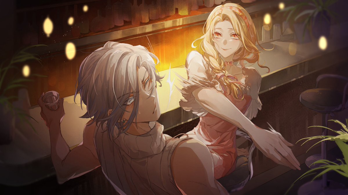 Sakuraba_Mu's tweet photo. A lovely slap.

 #MetamorphosisLost  #FeileaCanvas https://t.co/xuQU3hDEu3