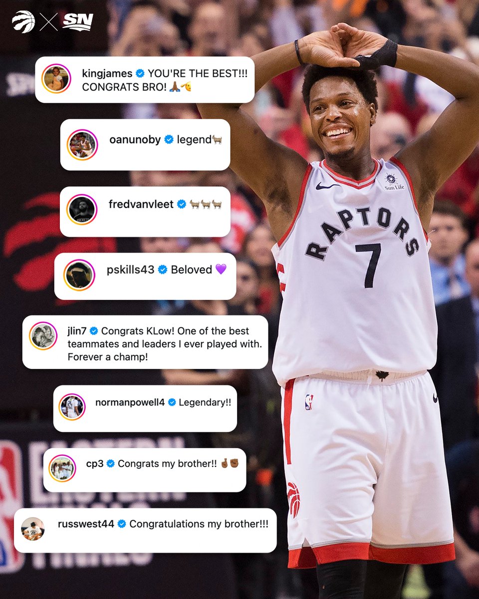 Sportsnet's tweet photo. So much love for Kyle Lowry ❤️ https://t.co/ZFHyp1pGBQ