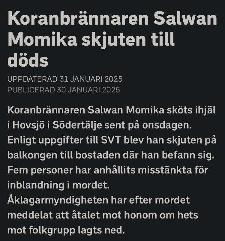 IbrahimJonsson's tweet photo. @Nordix_XY Vi har dock haft mord och mordplaner https://t.co/iG9OsMPrOv