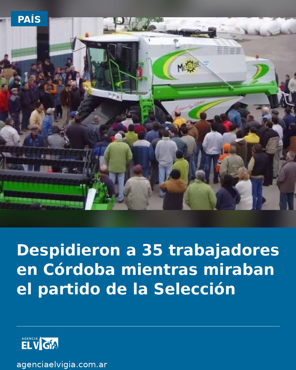DanteForesi's tweet photo. Les dieron permiso para ver el partido y, mientras tanto, enviaban sus telegramas de despido. Ocurrió en Córdoba. Disfruten el libre mercado que eligieron con más del 70% de los votos. https://t.co/p9ts8JYLy7