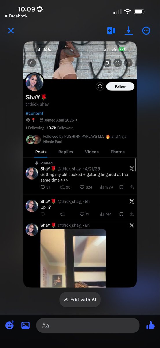 iamMsprettiee's tweet photo. Who ever is on this Twitter account I see you hurry &amp; blocked me once I made me a Twitter ! You’re using my pictures all of them videos &amp; etc to make MONEY OFF ME ! When you aren’t me is insane ! Everybody report this Twitter account it’s ( fraud ) fake !! ( FAKE ACCOUNT ) https://t.co/NL79MFrkIf