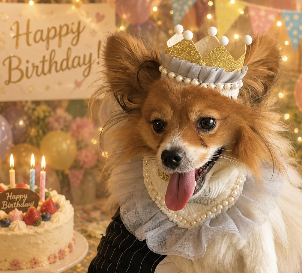 coron0coron's tweet photo. 依与吏さんお誕生日おめでとうございます🎂🥂✨️
そして…家の愛犬とのくんと依与吏さんが、同じ7月9日生まれだという事実に今更気付いて運命を感じています💖

#いよりのまつり
#パピヨン https://t.co/TzW7qLpgXl