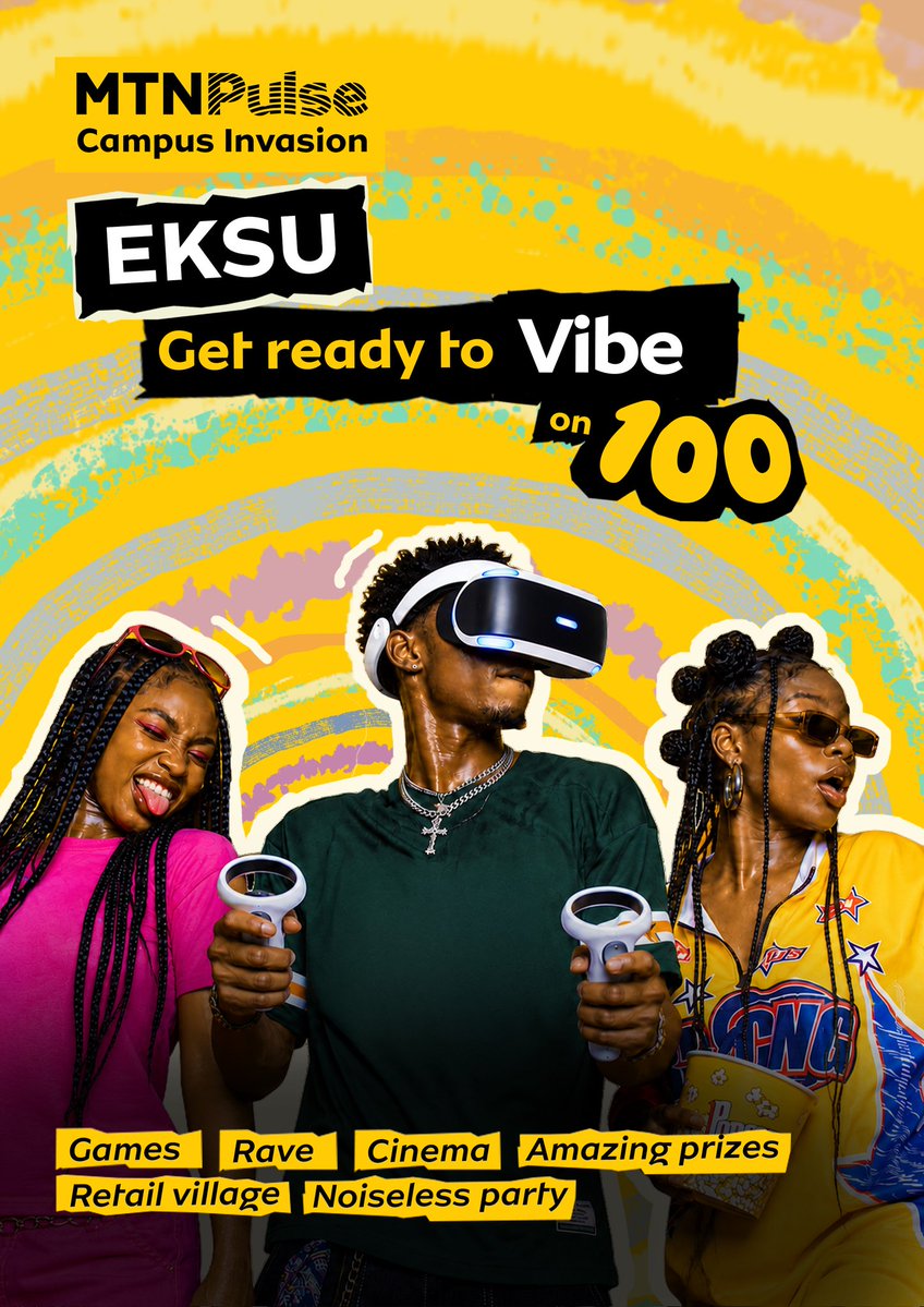 MTNNG's tweet photo. Guess who made the list? 😏

EKSU, get ready! The MTN Pulse Campus Invasion is coming your way, and we’re bringing the vibes, the energy, and unforgettable moments you won’t want to miss. 

Tag your crew! 

LiveIt100 
MTNPulseCampusInvasion https://t.co/DfKoVC0c4G
