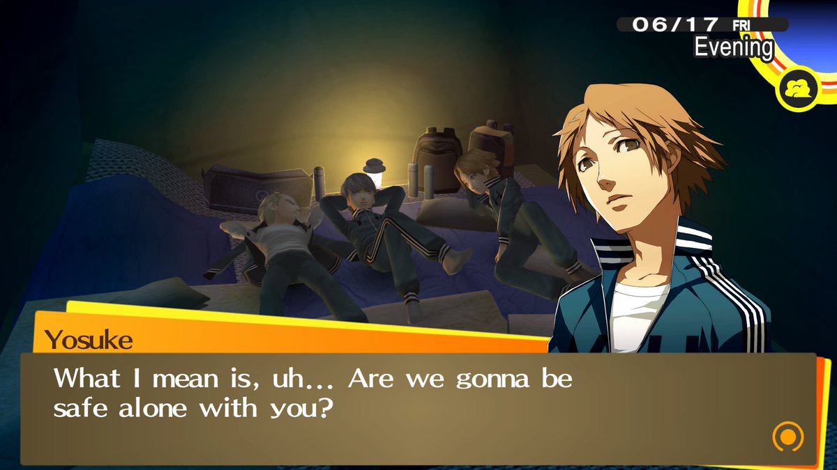 Shock_and_Roll's tweet photo. A common defense of Yosuke's homophobia is that "that's just how teens are," and there's some truth to that. Teenage boys have historically been (and still can be) incredibly cruel, even toward their own friends https://t.co/GCn8CfwGUd