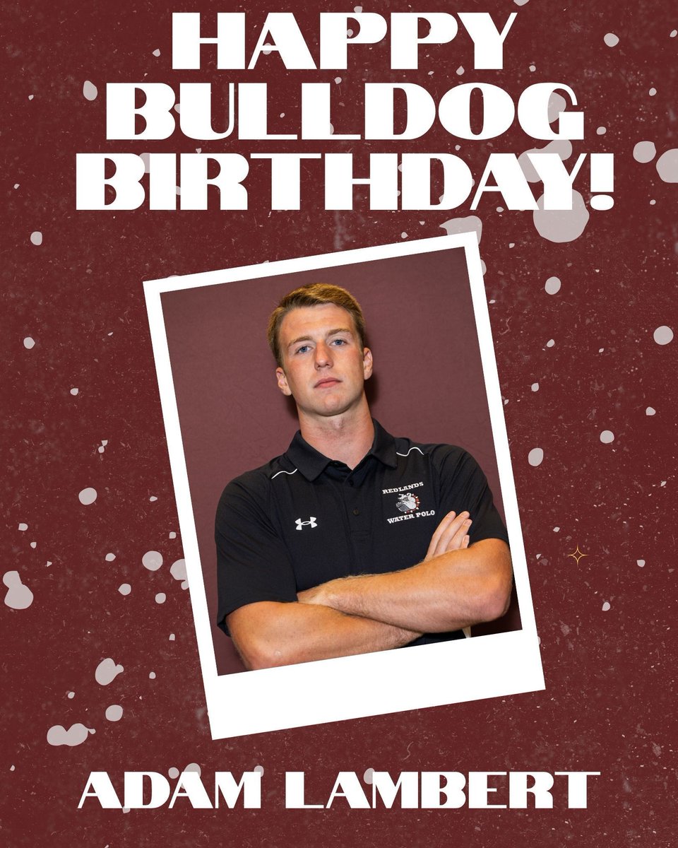 redlandsmwp's tweet photo. Sending HAPPY birthday wishes to our senior player, and one of this season's team captains, Adam "Lambo" Lambert. Hope you have an extra special day! 🎉🥳🎂

#happybirthday #birthdayboy #gobulldogs #redlands_bulldogs #universityofredlands https://t.co/qwaDvrsKTH