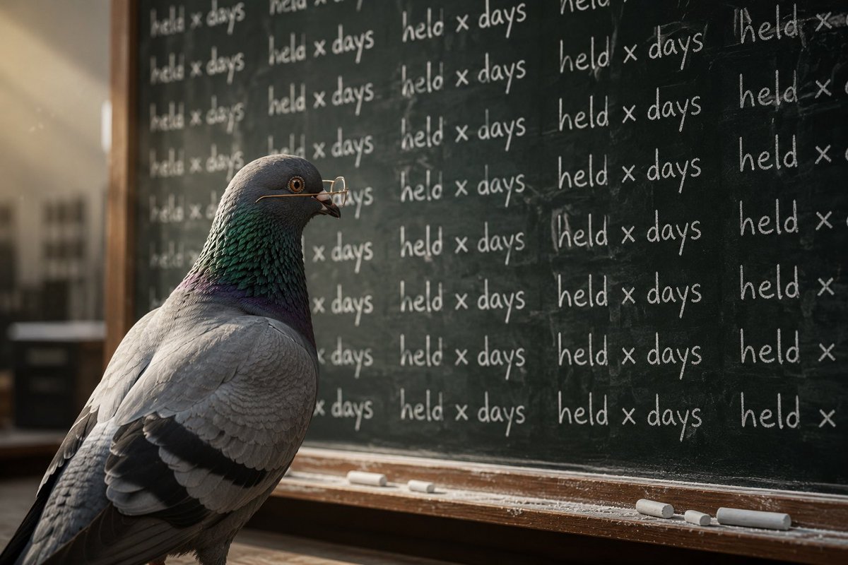 level941's tweet photo. the airdrop, explained like you're five.

every day, bread gets handed out to every pigeon in the park.

bigger pigeons get bigger pieces. holding 100k gets ten times the piece of holding 10k. simple.

and every day you stay, your multiplier climbs. day 2, 2x. day 30, 30x. day 94, 94x. it stays there forever.

fly away even once, sell even one token, you start over as a day 1 pigeon.

and the bread the quitters lose doesn't disappear. it goes to the pigeons who stayed.

buy more, your piece is bigger. hold longer, your piece multiplies. leave, you feed everyone else.

size matters. patience multiplies it.

$pigeon

ESAYabnPzfaZGcwNtTL5RL1RBaoW7vYUNx5n6QfTpump
