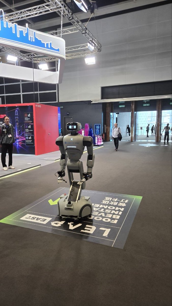 realRiceAI's tweet photo. A great day at @leapeast 2026 at HKCEC building and connecting.

Spent time at the @animocabrands booth discussing @hellominds_  and the next wave of persistent AI agents.

Think persistent AI agents with memory, identity, and on-chain wallets, that's what it was!

For us at Rice Robotics, that's an exciting direction. As robots become more autonomous, they'll need persistent digital identities, long-term memory, and the ability to interact with both people and decentralized networks.

Oh... and we had an insightful and in-depth discussion with someone pretty special and big 👀

More on that soon🤫