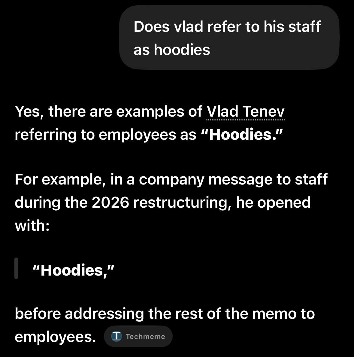 CryptoYeezussss's tweet photo. The lore alone is 100M+ 👀 It’s not if it’s when “Hey Vlad, you call your $HOOD employees $HOODIES?” “Yes”

Moon that 🤯🚀 Matter of time 📈 

https://t.co/aGeSQ64Max https://t.co/GNjaCBHeGA