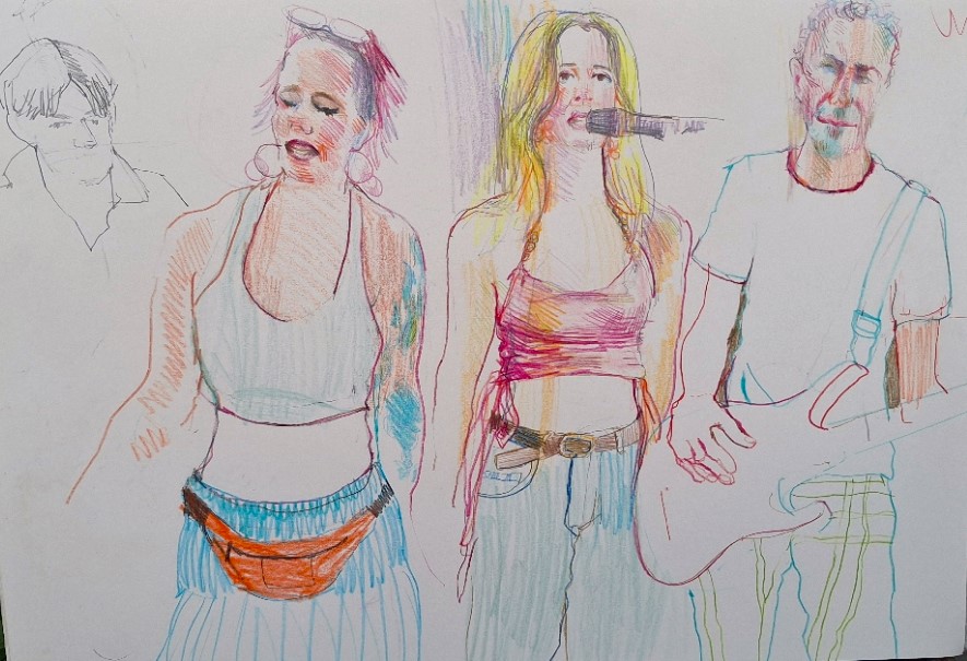 RuthRandom's tweet photo. After an extended break, back with colour - the marvlous Funkingstein band, so full of energy and vigour, playing at the Little Albion Broadstairs. #funkwithcrayons https://t.co/jPW3gk7IQn