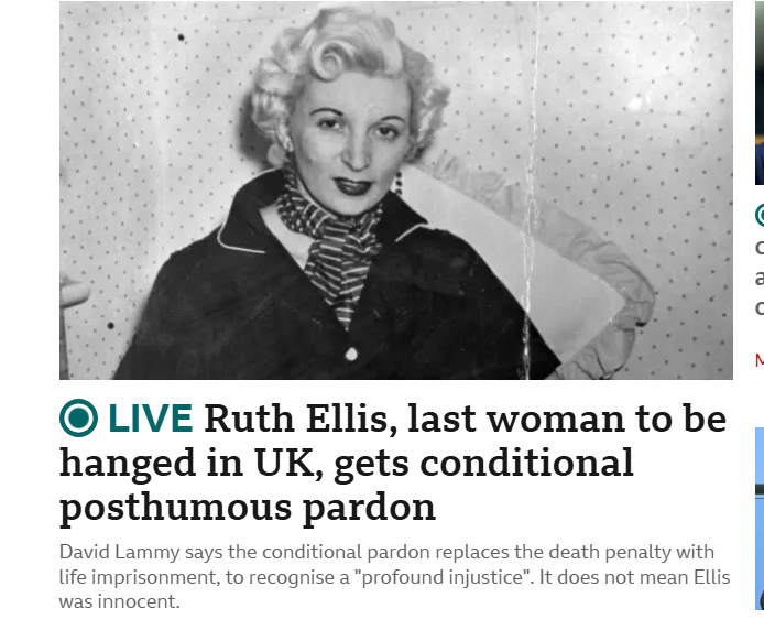 IanJarvis2000's tweet photo. At great legal expense, they've reviewed Ruth's case and changed her death sentence to life imprisonment. This is great news for her. Life sentences in the UK are usually around 12 to 15 years, so with good behaviour, Ruth could be out before 1970 https://t.co/mAvpmbSn0v