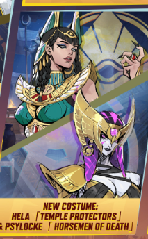 RivalsAssembled's tweet photo. ‼️NEW SKINS COMING JULY 24TH 

HELA: TEMPLE PROTECTORS
PYSLOCKE: HORSEMEN OF DEATH https://t.co/MAPvzGRXoG