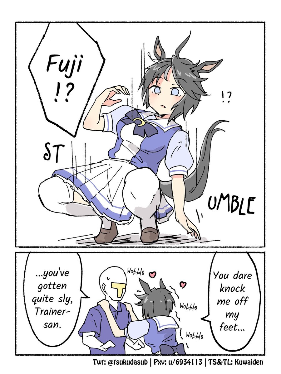 Kuwaiden's tweet photo. Tachyon Incident 2 by @tsukudasub 

Tachyon is trying to revert Umas back into animals, I think

#ウマ娘 #Umamusume 
#ウマ娘英訳 #UmaTranslations https://t.co/CoRjnIOlDA