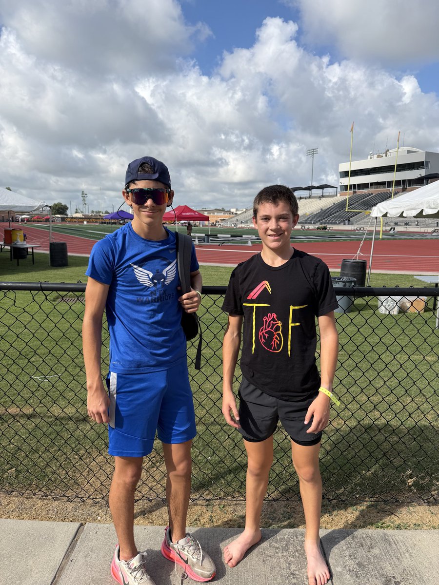 BelieveTrackTX's tweet photo. First 2 National JO qualifiers for 2026. Cade 🥉 and Isaac 4th both with PRs in the steeplechase! https://t.co/6Aa4O4gq1f