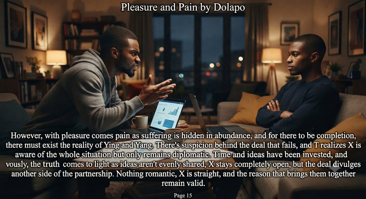 dollimonaire's tweet photo. Pleasure and Pain(series)
With pleasure comes pain, the adventure continues.....
❤️
14-25
#art #artofliving #story #TrueEarth #truestory #readers #ReadingTheWord #writerscommunity #writersoftwitter #series #books https://t.co/LJmsOWc77n