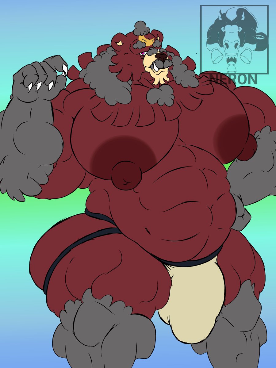 NeronMudsdale's tweet photo. Un nuevo fur Pokémon que hice les presento a ursalion🌘🐻 https://t.co/hs0W8UuPfK