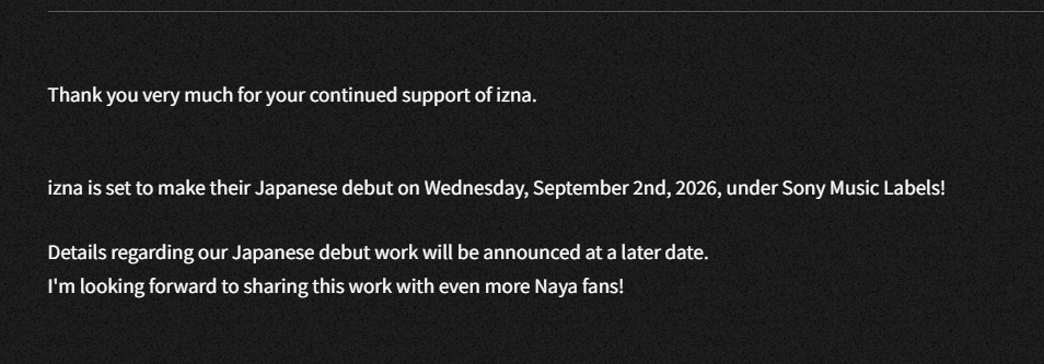 iznavibe's tweet photo. So izna's Japan Debut Mini Album will be handled by Sony Music Labels

izna's first album which isn't produced by TBL? https://t.co/KgFLNbZD0X