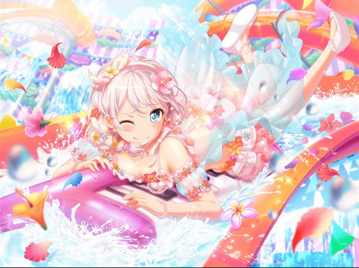 vxmptwi's tweet photo. bandori fans really sleep on her cards too. eve had one of the best old cards too. I miss it https://t.co/EySj5WTVXw