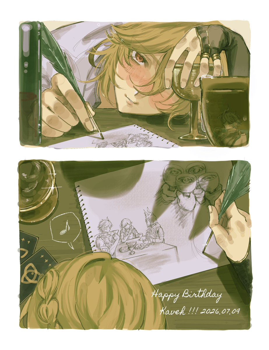 shana0801sabu's tweet photo. Happy birthday !!!

#カーヴェ生誕祭2026 
#カーヴェ誕生祭2026 https://t.co/ALW3kcIWs3