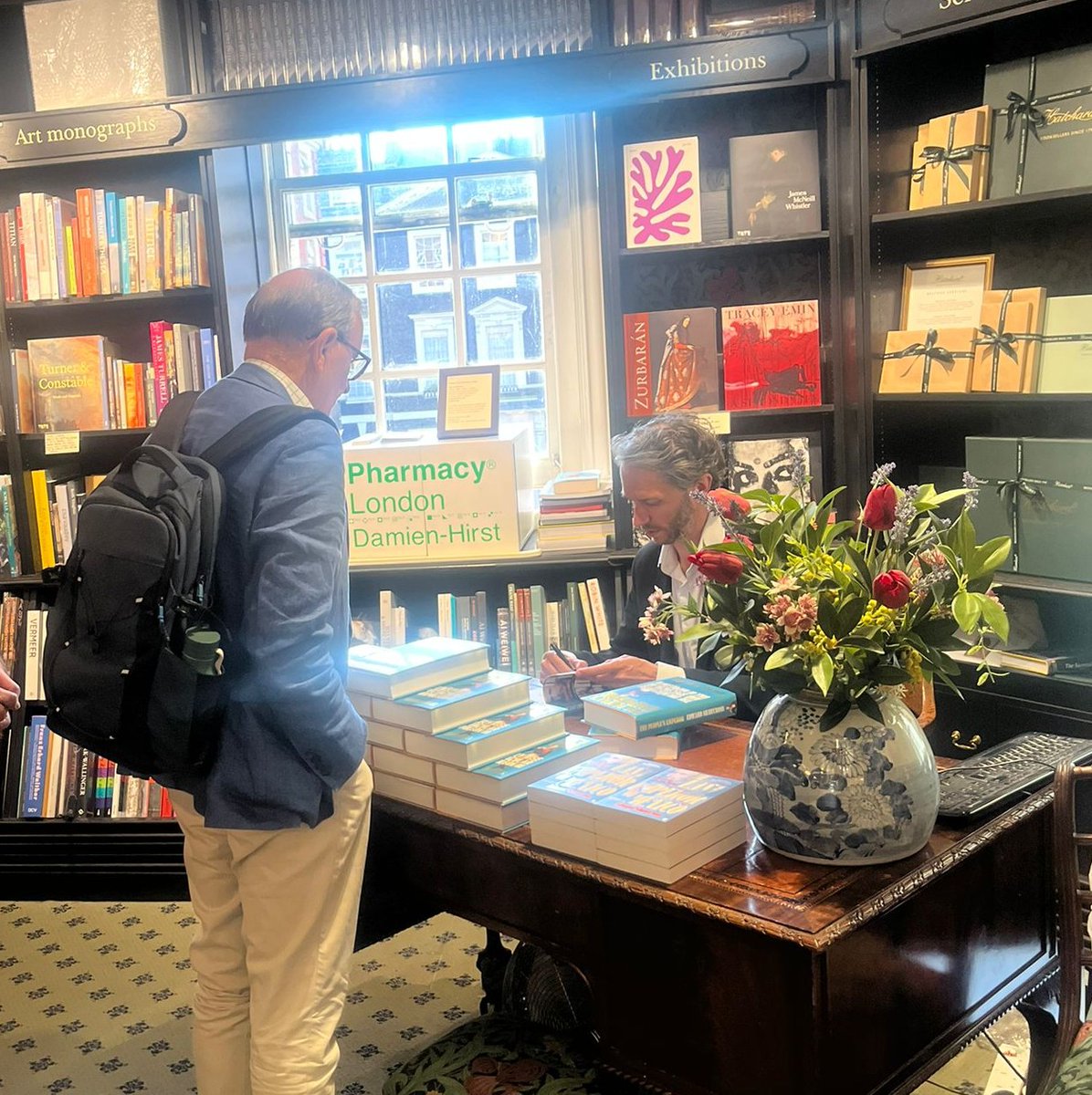 EdwardShawcross's tweet photo. Hugely enjoyable event for The People's Emperor at the magnificent @Hatchards last night with Adam Zamoyski. What a delight to talk about Napoleon III in a bookshop old enough that he could have popped in when he lived round corner while exiled in London. https://t.co/3R7lLQJppa
