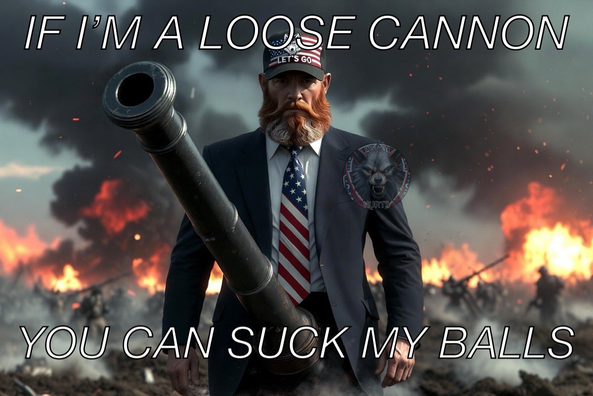 TruthHurtsTKV's tweet photo. If you have a problem with me being a “loose cannon”…. Well 🤷‍♂️ https://t.co/Nub2AsSVxv