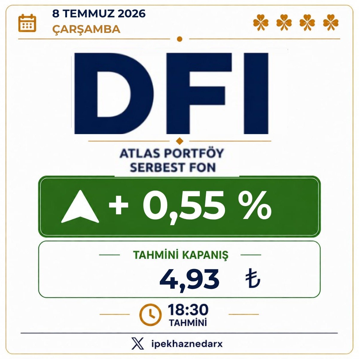 ipekhaznedarx's tweet photo. #dfi +0,55
#puk -0,70  Kapanış Tahmini https://t.co/HqHGLCgays