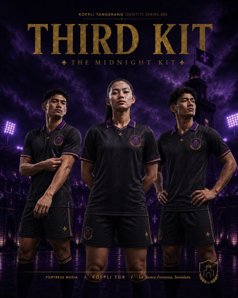 Kofplitangerang's tweet photo. Terinspirasi oleh atmosfer pertandingan malam.

Elegan.

Minimal.

Berani.

The Midnight Kit.

@LigaBRFI https://t.co/lQLo0MUT0Y