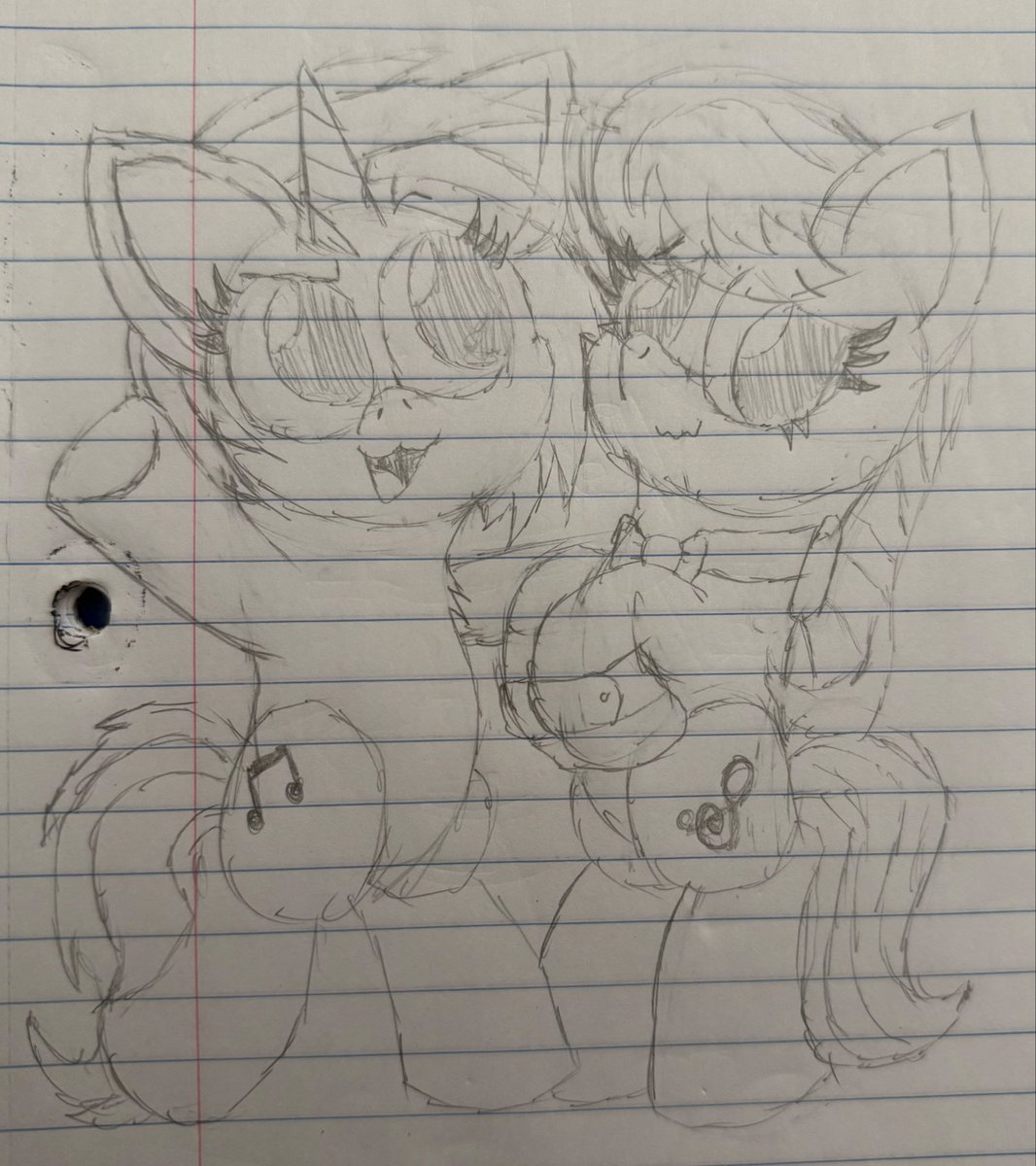 IronLegion1401's tweet photo. Hope you all have a good Wednesday! Here’s a doodle of my favorite music pones, good ol Octavia and Vinyl-! https://t.co/LzKaUqlQDc