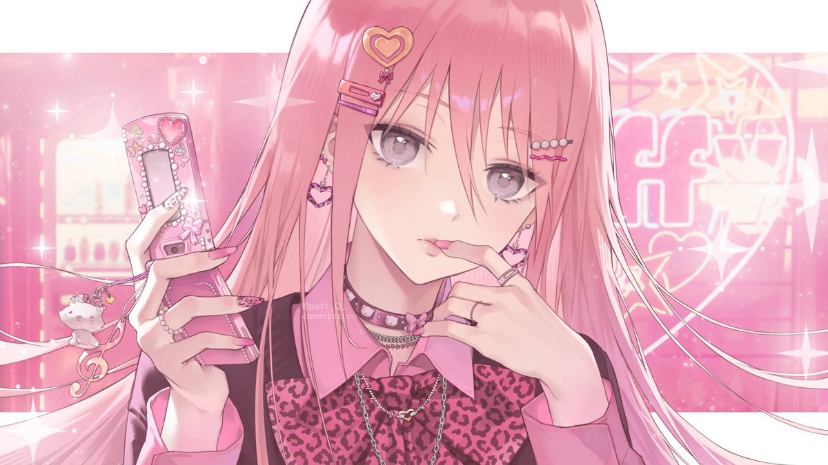 pati_Q_'s tweet photo. commission💄 https://t.co/CAj9bUTs8s