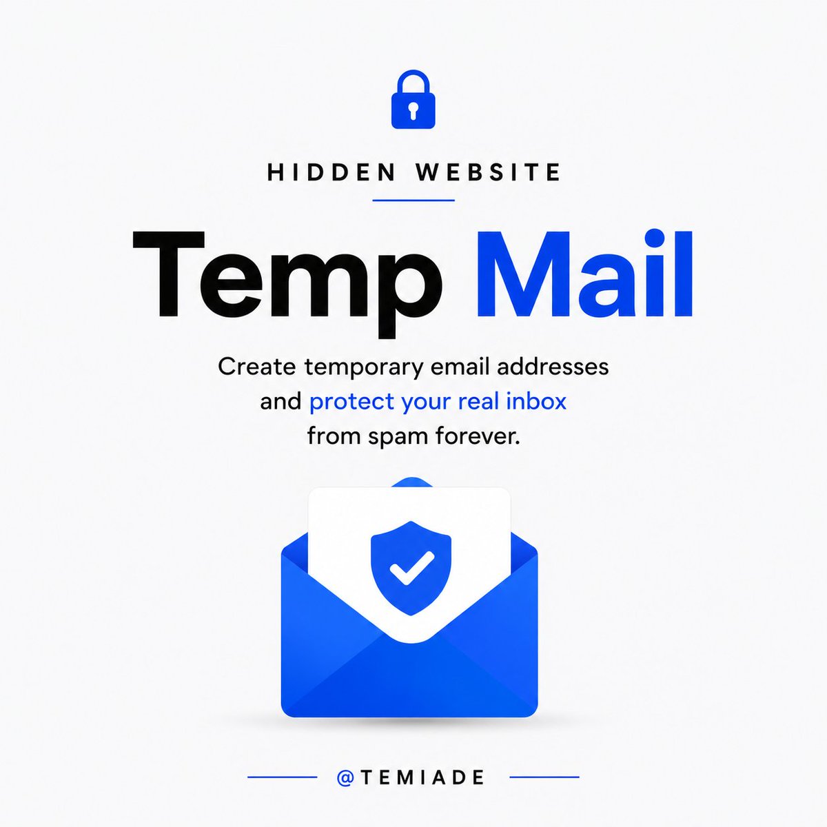 TemiloluwaAdey's tweet photo. Hidden Websites #001
1. Temp Mail — Temporary email addresses to avoid spam.
2. Photopea — A free Photoshop alternative that runs in your browser.
Bookmark these.
Follow for more
#HiddenWebsites #Photopea #TempMail #Tech #WebTools https://t.co/JqNLPF90qc