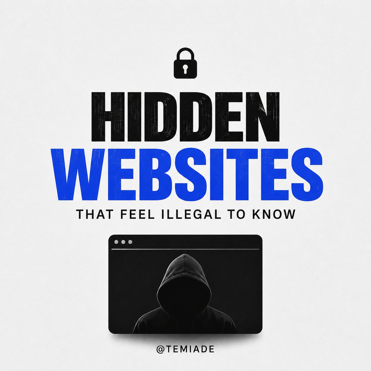 TemiloluwaAdey's tweet photo. Hidden Websites #001
1. Temp Mail — Temporary email addresses to avoid spam.
2. Photopea — A free Photoshop alternative that runs in your browser.
Bookmark these.
Follow for more
#HiddenWebsites #Photopea #TempMail #Tech #WebTools https://t.co/JqNLPF90qc