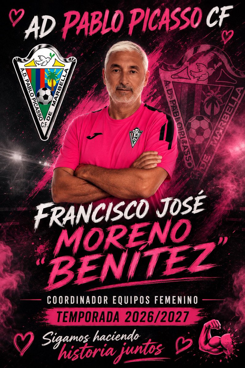 ADPabloPiicasso's tweet photo. 💥COMUNICADO OFICIAL💥

🗣️Seguimos realizando nuevas renovaciones a nuestro
organigrama y estructura deportiva, siendo el turno de
presentar en el día de hoy a nuestros coordinador Femenino del club.

💥D.Francisco Jose Moreno Benítez

🔝Renovaciones a la altura del proyecto https://t.co/jPU5WGs0V3