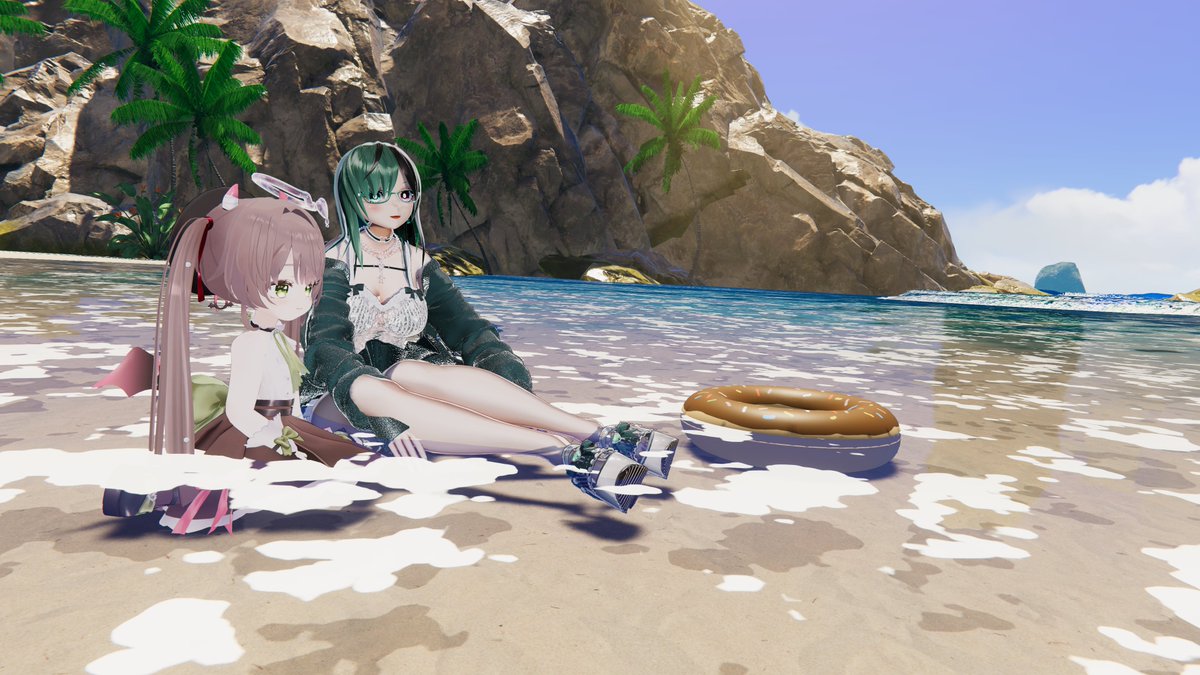 N_Vtuber's tweet photo. ご視聴ありがとうございました～！
海のWorldで撮ったお写真あげときます👏
ランク上がったらアバターアップロードできるから楽しみやね✨️
次回はFF14やります！　お楽しみに！！！！
#VRChat #VRChatPhotographer https://t.co/zt4PopiUet