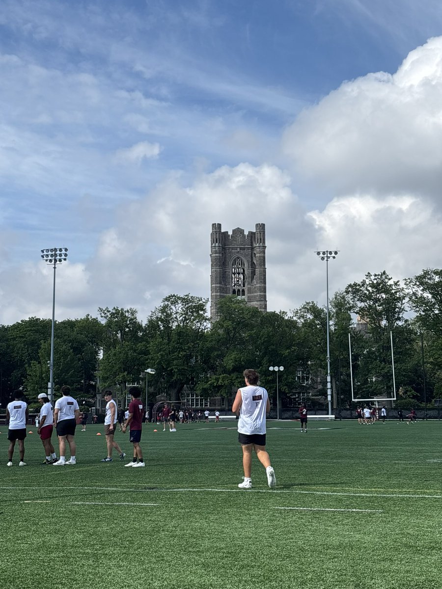 CalebHaase27's tweet photo. Hot day at Fordham last weekend but still got work in with @ArtAsselta at the Joe Conlin Camp! https://t.co/0aw17Az6mu