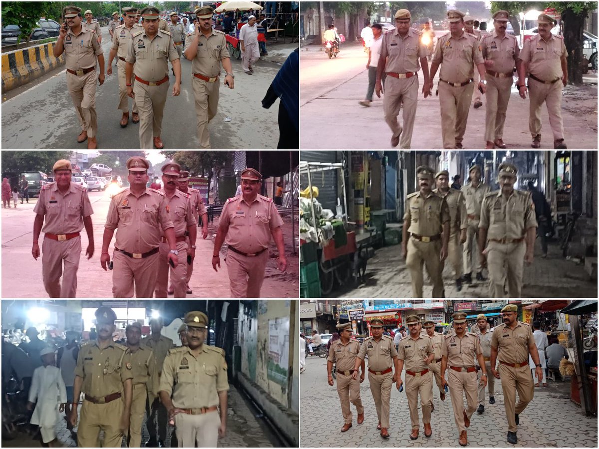PoliceShamli's tweet photo. #ShamliPolice
पुलिस अधीक्षक शामली श्री एन0पी0 सिंह के निर्देशन में अपराध नियंत्रण व कानून एवं सुरक्षा व्यवस्था के दृष्टिगत समस्त थाना प्रभारियों द्वारा भीड़भाड वाले प्रमुख बाजारों, मुख्य मार्गों/चौराहों व संवेदनशील स्थानों पर पैदल गश्त एवं चेकिंग की गयी। #UPPolice https://t.co/ialZT8fzCe