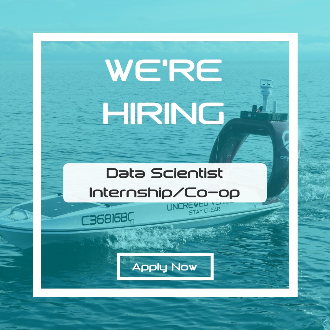 OceanRobotics's tweet photo. Are you passionate about the ocean and data science such as computer vision, machine learning, and signal processing? Are you interested in advancing autonomous navigation and more intelligent edge computing? If so, we want to hear from you!

Apply here: https://t.co/OzzMZcSreM https://t.co/6F4t8ccBLL