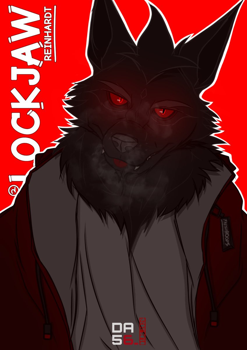 dalpaca56's tweet photo. Reintroducing my OC v1 (1-2) 
#oc #characterdesign #digitalart #digitaldrawing #furry #furryart #Werewolf 

An updated reference sheet.. detailed! Lockjaw is an arctic black (werewolf) &amp; the older twin of Stilton Reinhardt!

He was also born in Switzerland's Adelboden region. https://t.co/JsCDAU1KSL