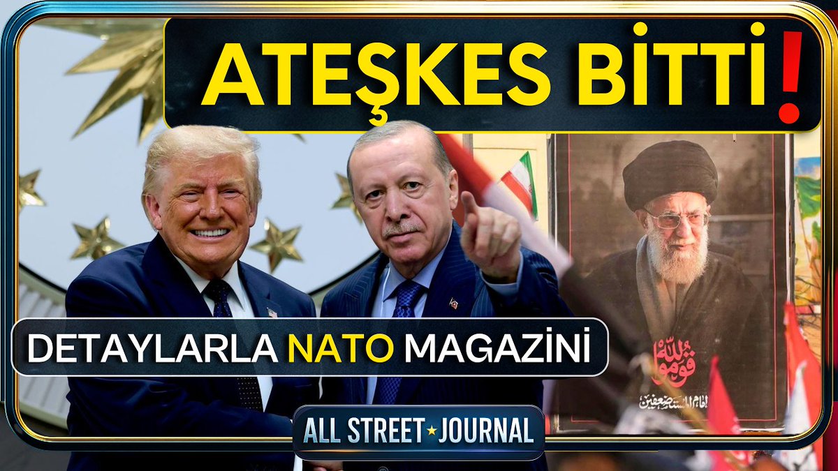 NBE_TV's tweet photo. Tamer Işıtır’ın (@lesvontamer) hazırlayıp sunduğu All Street Journal’da bugünkü başlıklar:
🇺🇸 Trump: ABD-İran ateşkesi sona erdi

🛡️ NATO Zirvesi'nde öne çıkanlar

🤝 Liderlere karşılamada dikkat çekenler

🌍 NATO 3.0'da neler olacak?

📑 Savunma anlaşmaları trafiği başladı

✈️ Netanyahu: Türkiye'ye F-35'ler verilmemeli

🚫 Trump'tan İspanya'ya ticaret ambargosu

🇬🇧 Farage, “ismini temize çıkarmak için” istifa etti

🇫🇷 Le Pen seçimlere girecek

🇨🇴 Kolombiya'da başkanlık krizi

🇭🇺 Macar televizyonu, “Orban yalanları” için özür diledi

🚗 BYD, Tesla'yı 2. çeyrekte yine geçti

⚡ BMW, EV satışlarında 2. sıraya yükseldi

🔴 İzlemek için:
https://t.co/jh04dUHUA7