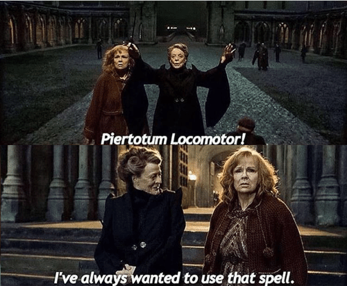 PotterWorldUK's tweet photo. “I've always wanted to use that spell!” – Professor McGonagall https://t.co/CQ3Ug9zcYv
