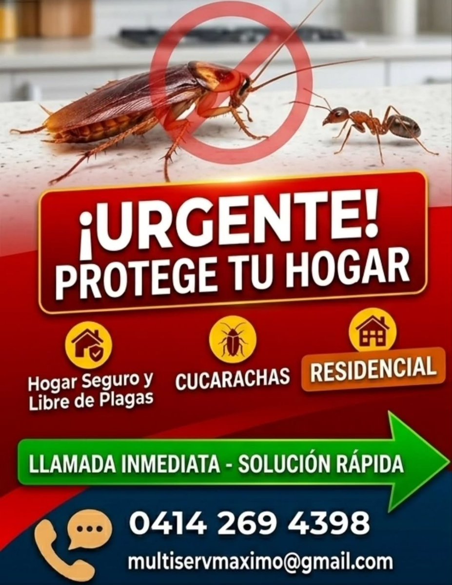 multiservmaximo's tweet photo. La fumigación no es solo eliminar bichos, es garantizar que el aire que respiras y las superficies que tocas estén limpias. Nuestro servicio de desinfección elimina patógenos y previene enfermedades. https://t.co/EUvosjrZSE