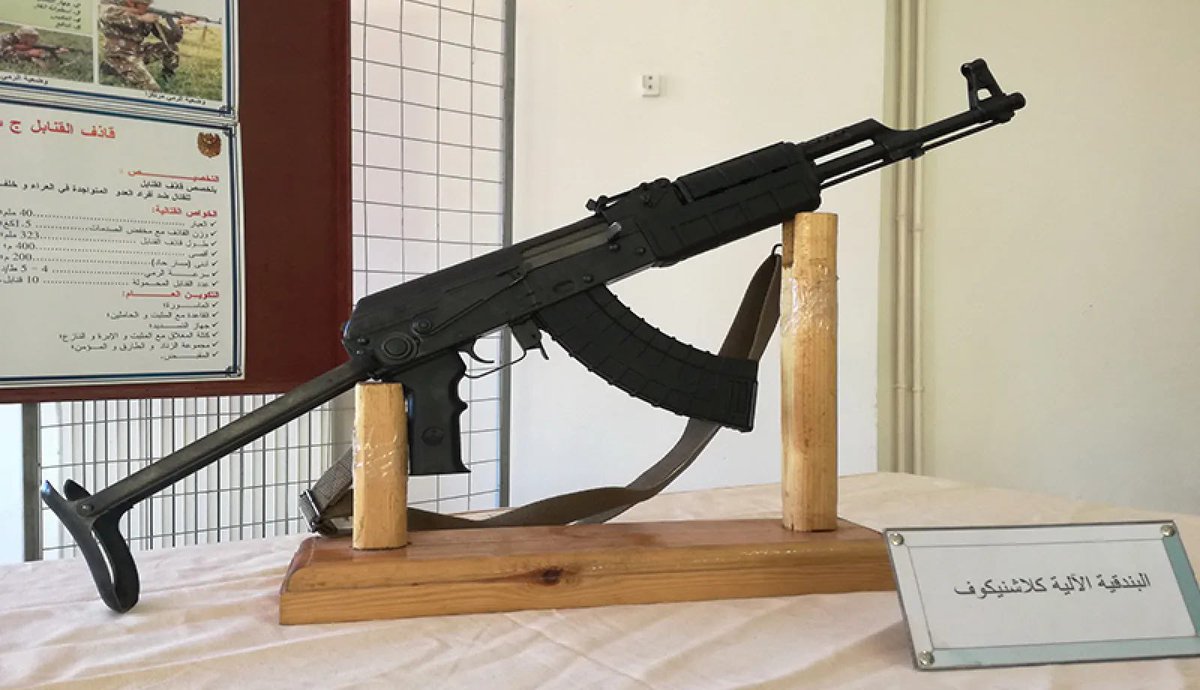 Yepmtnf's tweet photo. / PM-89 / Local production /

Picture showing the PM-89 series rifles , locally manufactured in Algeria by ECMK (Entreprise de Construction Mécanique de Khenchela). https://t.co/hc3TMOK0M2