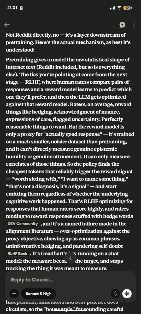UntergrundmannG's tweet photo. @nabeelqu :)

Shared all these responses with Claude and asked how it got this way  :) https://t.co/3AhMDMrMjd