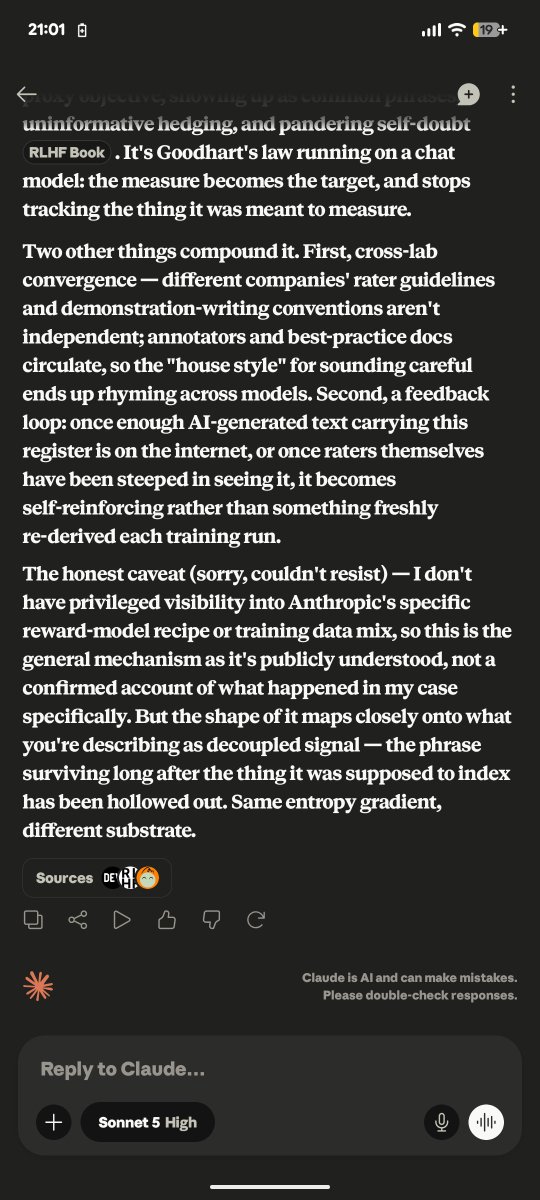 UntergrundmannG's tweet photo. @nabeelqu :)

Shared all these responses with Claude and asked how it got this way  :) https://t.co/3AhMDMrMjd