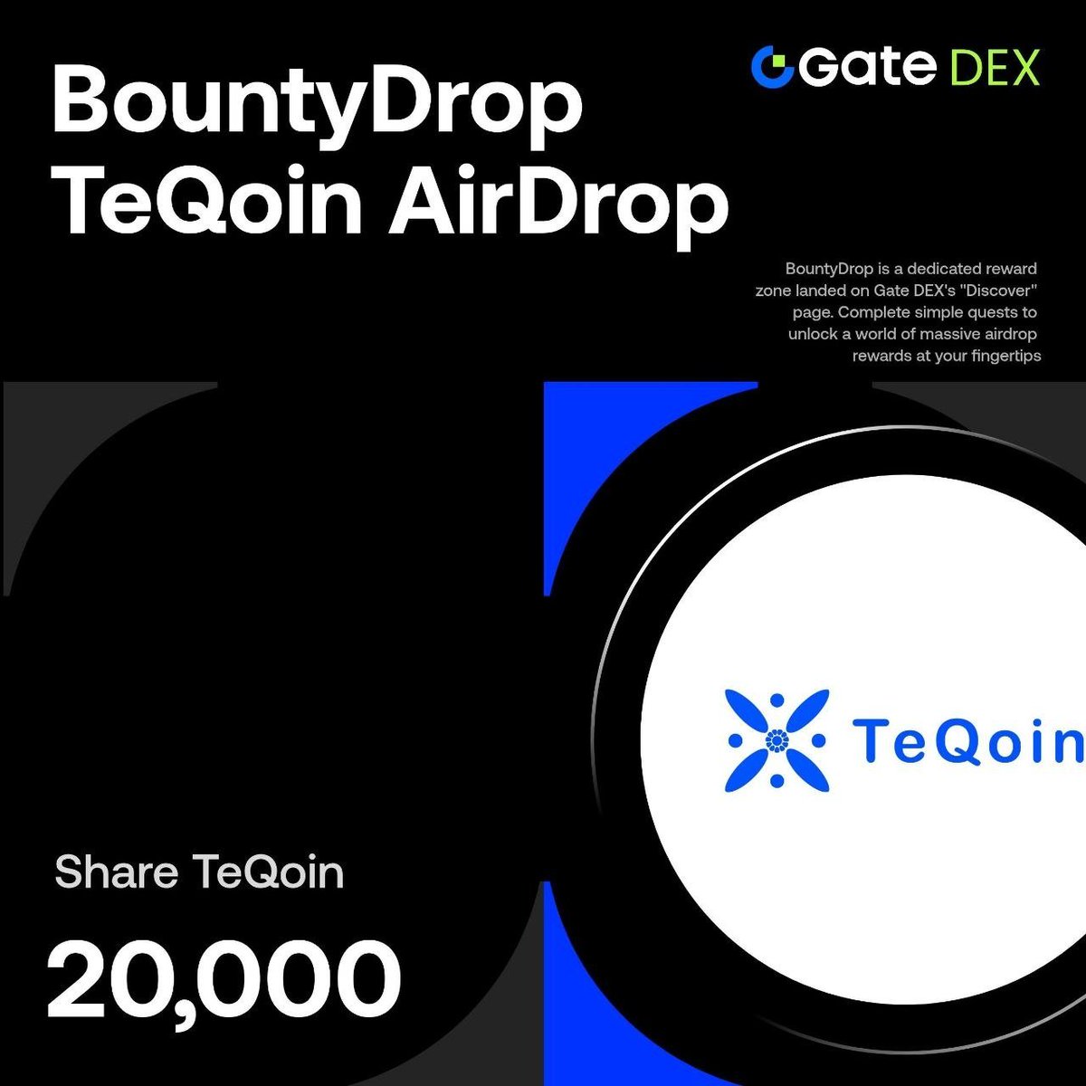 ramim_x7's tweet photo. 🔥#GateDEX & TeQoin #BountyDrop is Live!

Complete the Tasks to Share 20,000 units of TeQoin

✅ Total wallet ETH  chain USDC ≥ $10
✅ Follow Gate DEX on X
✅ Follow TeQoin on X
✅ Join TeQoin Telegram
✅ Join TeQoin Wallet App 
⏰ July 8- Aug 7

🔗Join Now:
https://t.co/DgLx0YbWau

📖 More Details:
https://t.co/EGqztOyFVG

🔮 Join Gate:  https://t.co/ZT3DJaM0vL