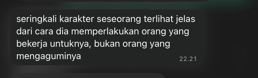 Fiffiada_'s tweet photo. krn sebagian orang terbiasa menilai pemimpin dari panggungnya, bukan dari ruang rapatnya

kalau bahkan orang2 yg bekerja secara langsung aja gak mendapatkan rasa hormat yg layak, apa yg membuat kalian yakin bahwa kalian akan diperlakukan lebih baik? https://t.co/b75rnHwIi2